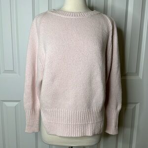 Brochu Walker Light Pink Cashmere Oversized Sweater SzSmall